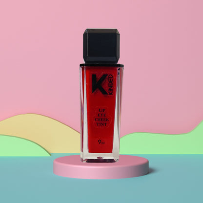 KINDED Lip, Eye & Cheek Tint with Vitamin-E Enriched - 09 More Maroon