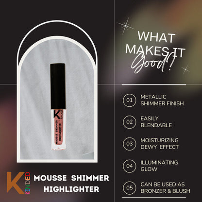 KINDED Mousse Shimmer Highlighter - Rusty Bronze