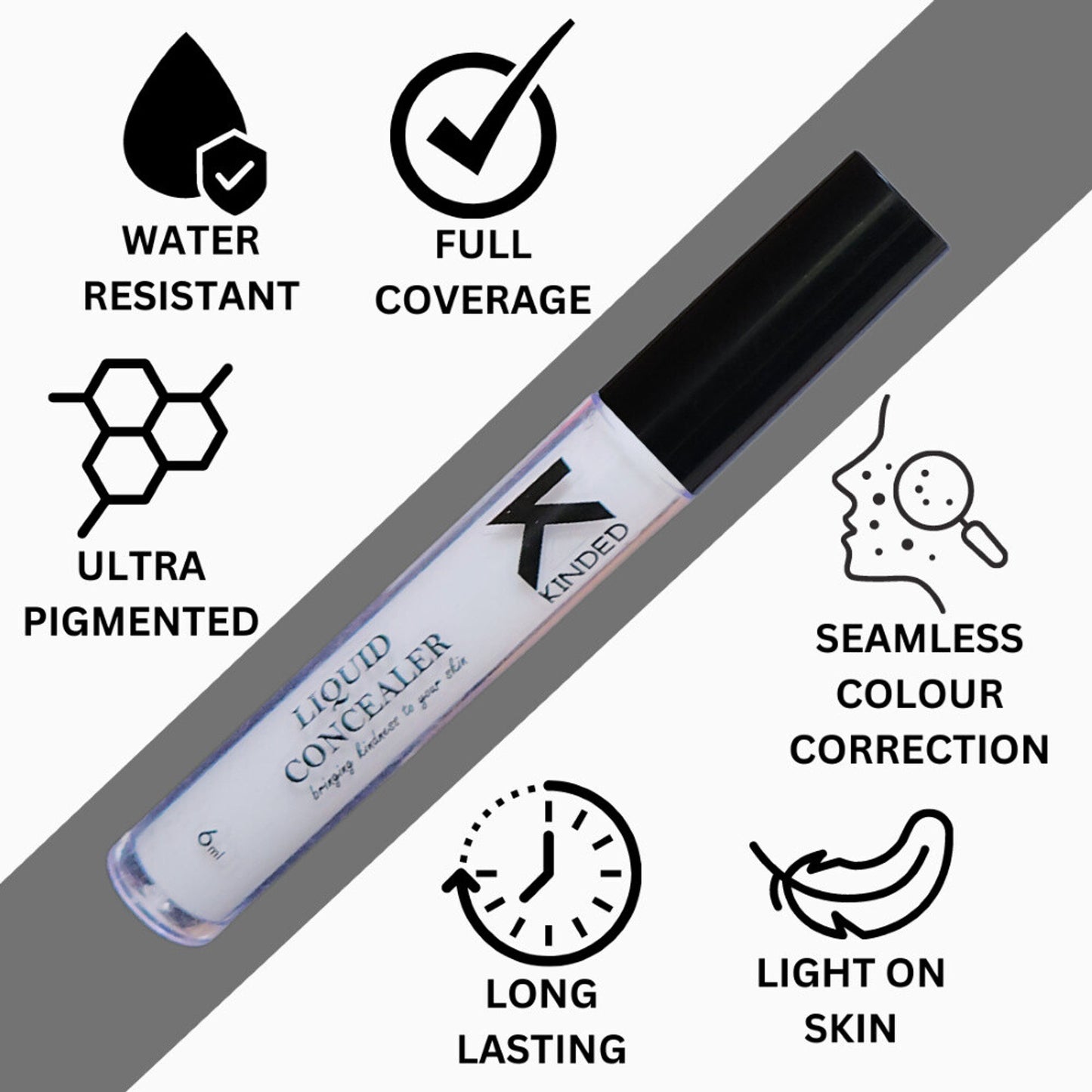 KINDED Liquid Concealer - White Light