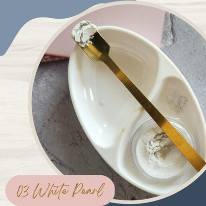 KINDED Loose Shimmer Makeup Foil Pigments Powder - White Pearl