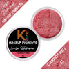 KINDED Loose Shimmer Makeup Foil Pigments Powder - Carrot Red
