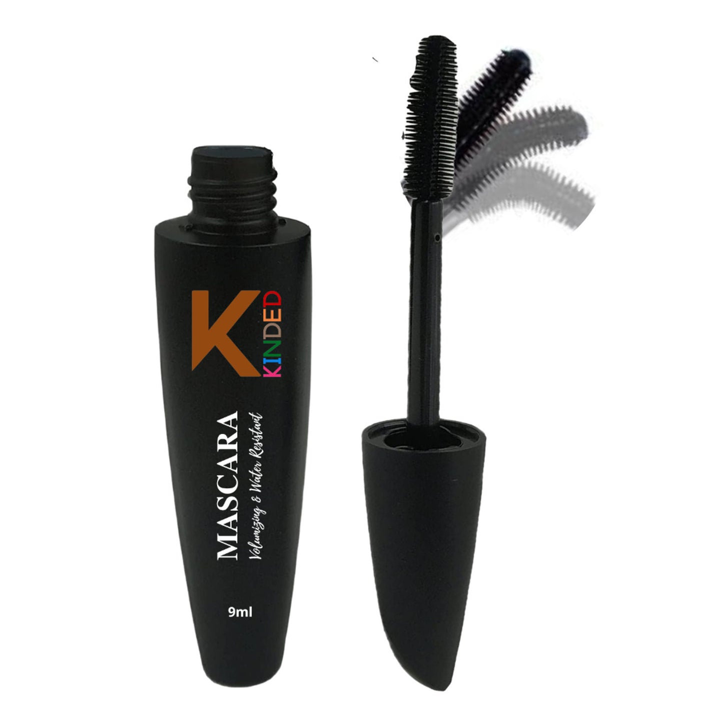 KINDED Volumizing & Waterproof Long Lasting Smudgeproof Mascara - Black