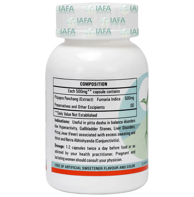 Iafa Ayuveda Pitpapra Veg Capsules