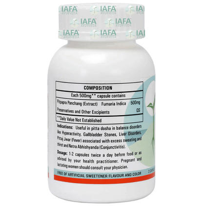 Iafa Ayuveda Pitpapra Veg Capsules