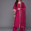 Dhiyona VA Women's Regular Gotta Patti Kurta with Trousers & With Dupatta