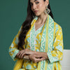 Dhiyona IE Women Floral Printed Regular Pure Cotton Kurta with Trousers & With Dupatta