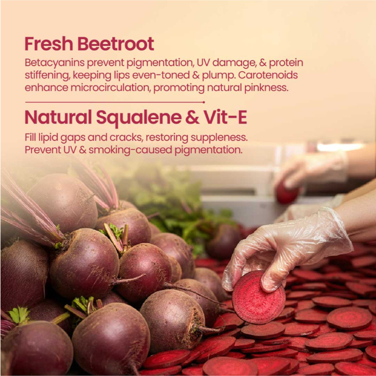 Nat Habit Beetroot Lip Butter With Desi Ghee & Honey Lip Balm For Natural Pink Lips, Lip Moisturizer