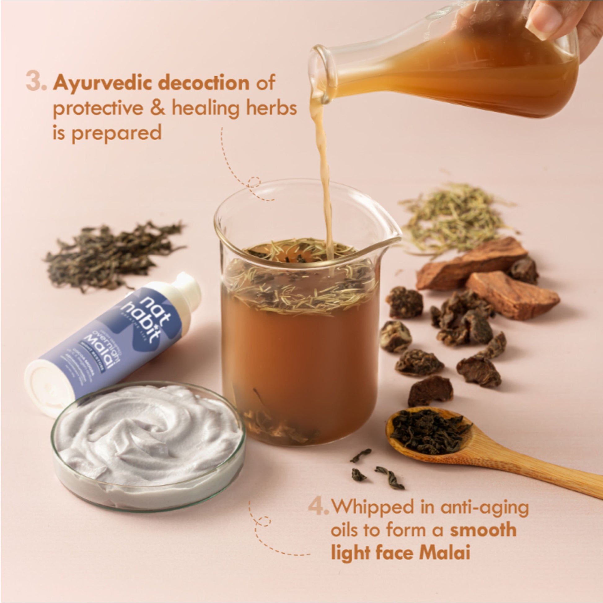 Nat Habit Cocoa Mogra Night Restore Face Cream, Light Face Moisturizer For Glowing Skin