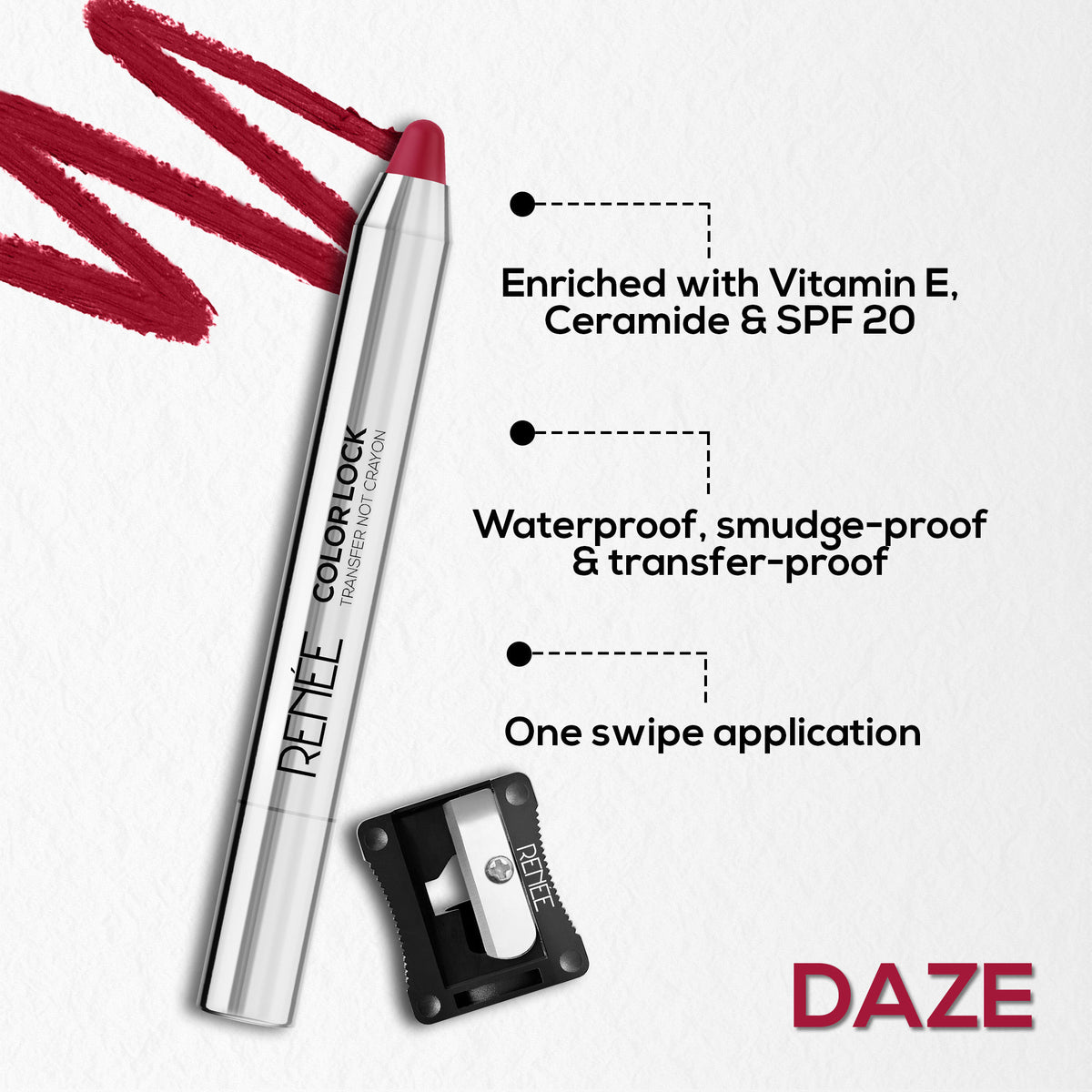 Renee Cosmetics Colorlock Transfer Not Crayon - 07 Daze