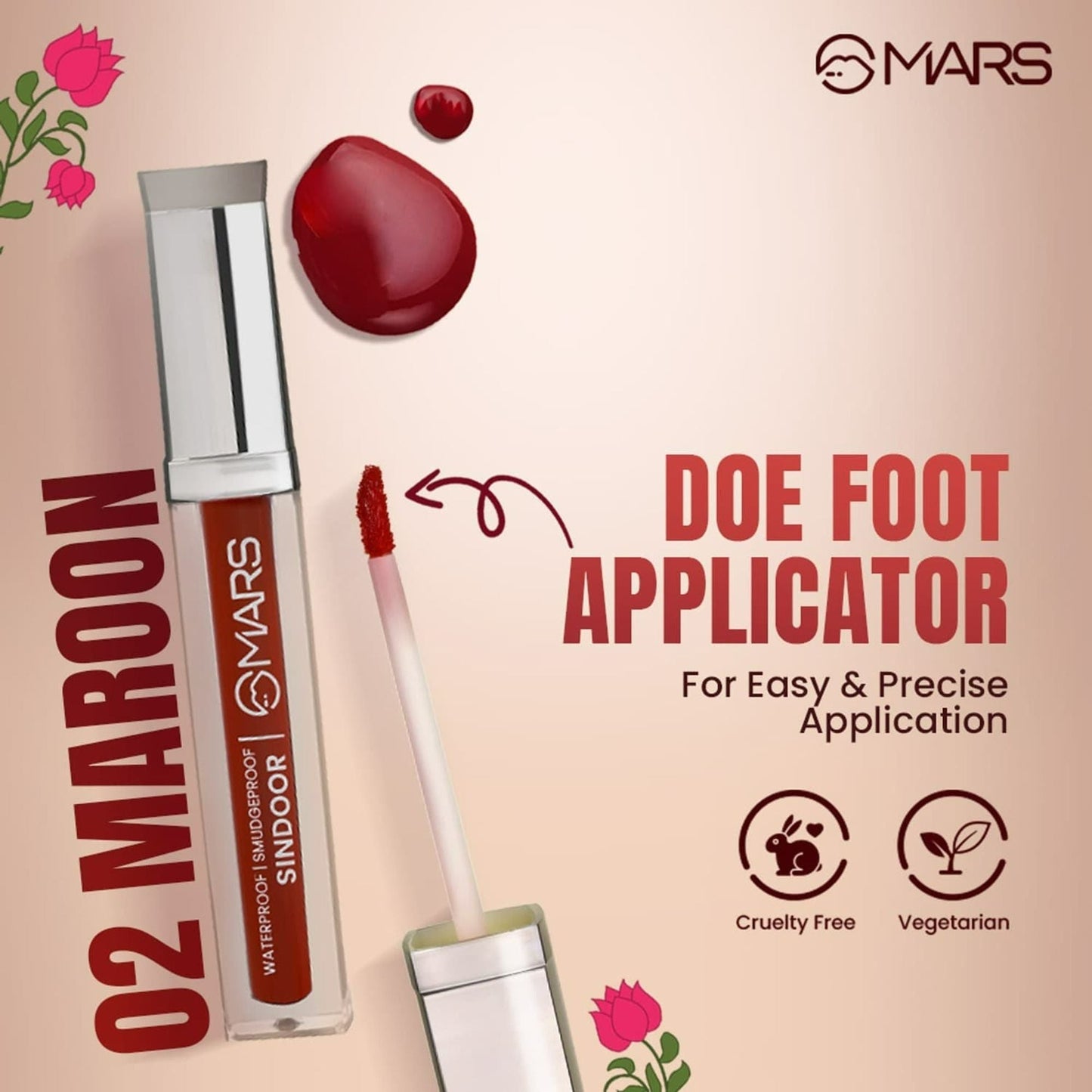MARS Cosmetics Riwaj Liquid Sindoor - Maroon