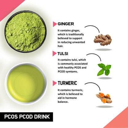 Just Vedic PCOS PCOD Support Drink Mix - Indyancart