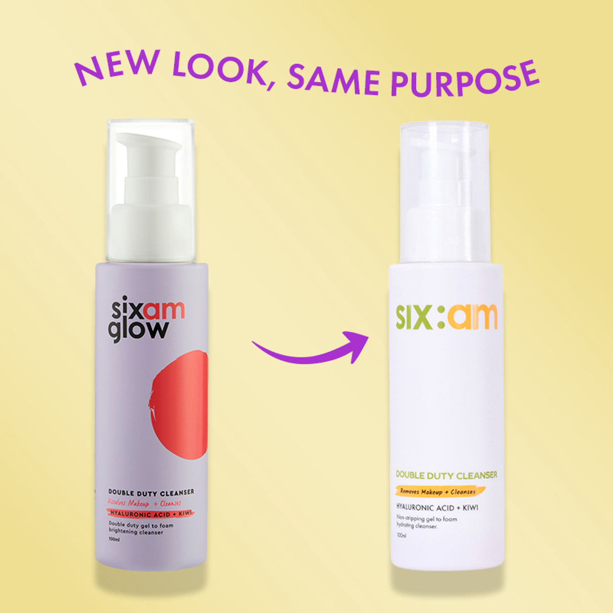 SIXAM 2-in-1 Korean Double Duty Cleanser- facewash & makeup remover with Ceramides, Hyaluronic Acid