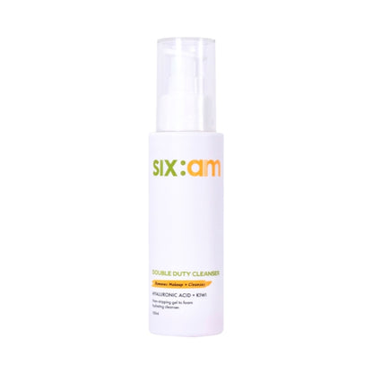 SIXAM 2-in-1 Korean Double Duty Cleanser- facewash & makeup remover with Ceramides, Hyaluronic Acid