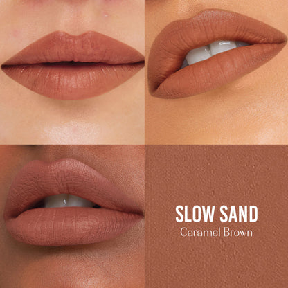 LoveChild Masaba Bare Browns Ultra Matte Transfer-proof Lipstick, Enriched with Avocado Oil & Vitamin E - Slow Sand