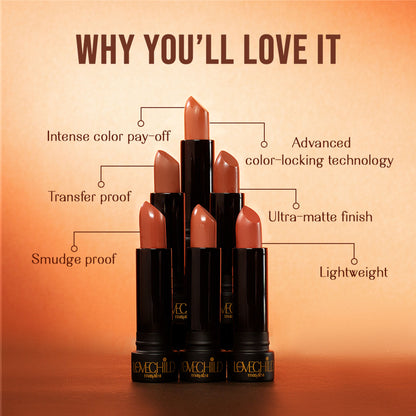 LoveChild Masaba Bare Browns Ultra Matte Transfer-proof Lipstick, Enriched with Avocado Oil & Vitamin E - Slow Sand