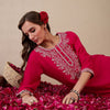 Dhiyona IE Women Floral Embroidered Thread Work Kurta