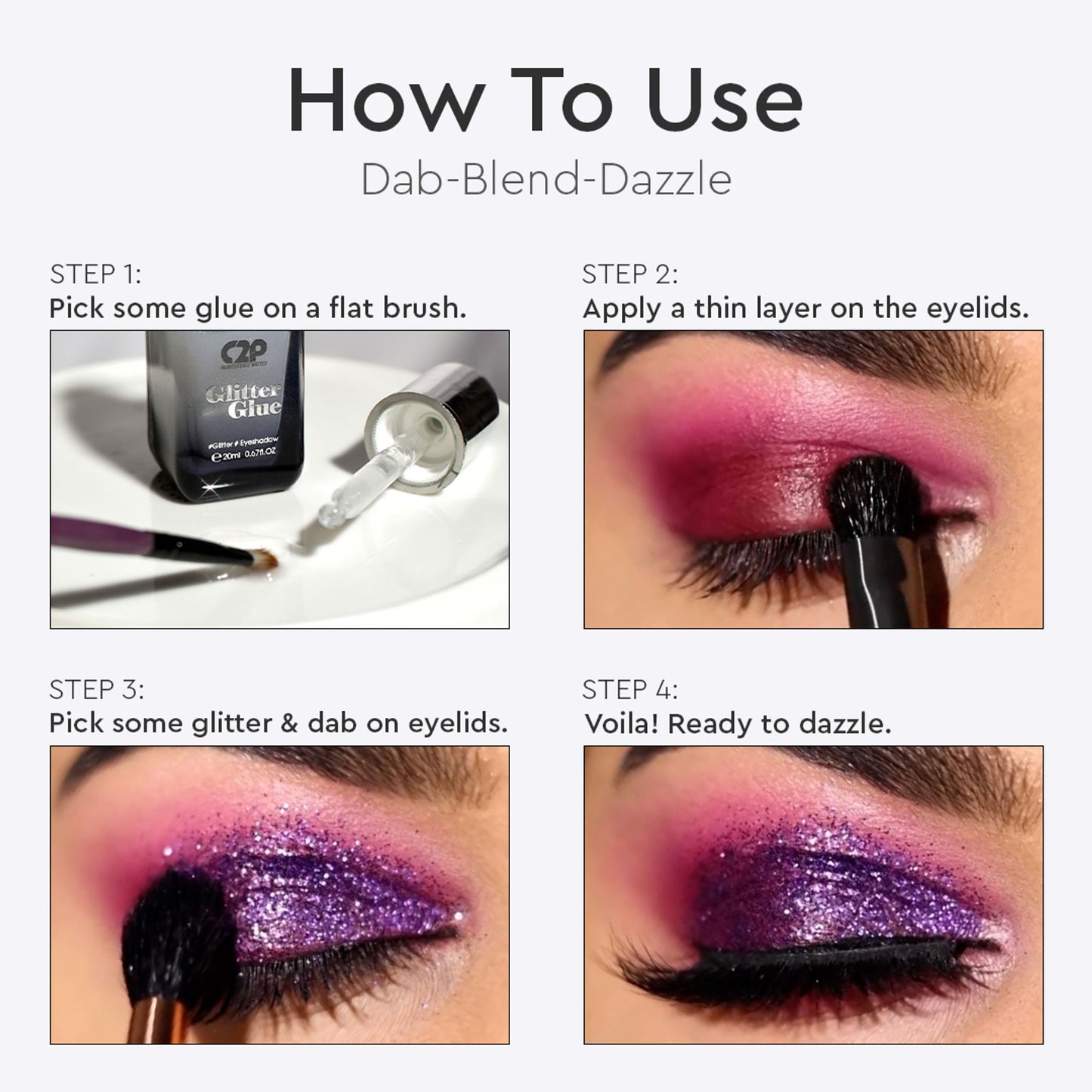 C2P Pro Uptown Loose Glitter for Eye Makeup Highly Pigmented Eyeshadow Powder - Sparkling Red 33