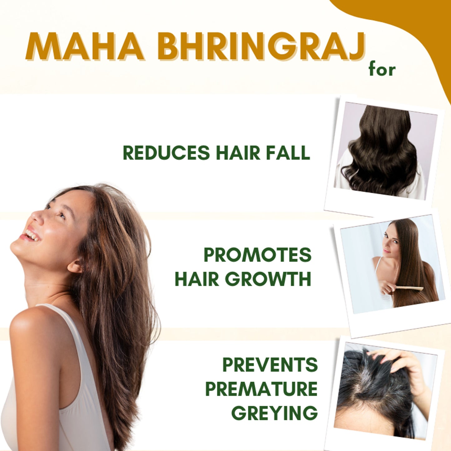 Mystiq Living Maha Bhringraj Oil for Hair Growth, Herbal Hair Oil with 9 Herbs