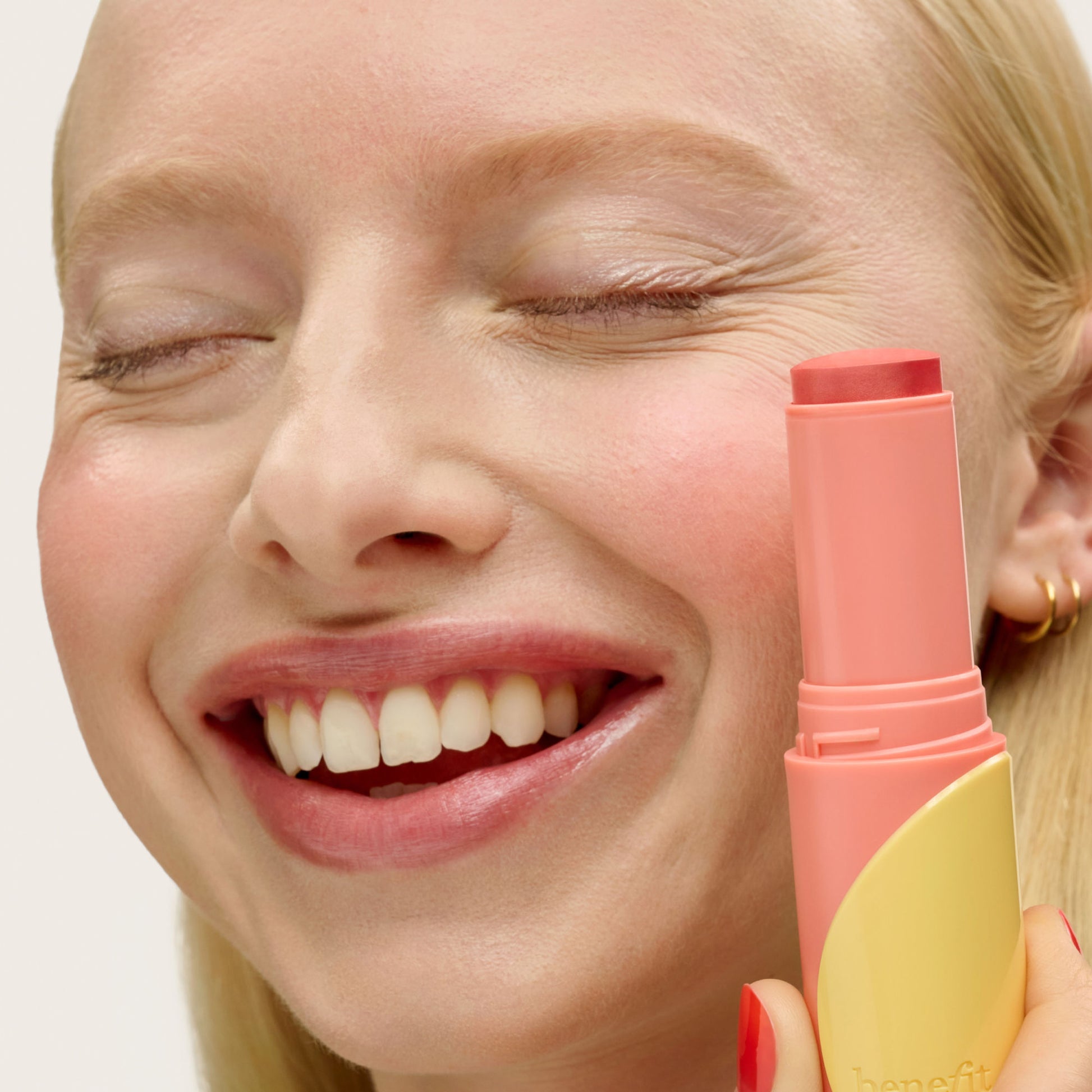 Benefit Cosmetics Juice Stick Dewy Gel Blush - Shellie Warm Seashell-Pink