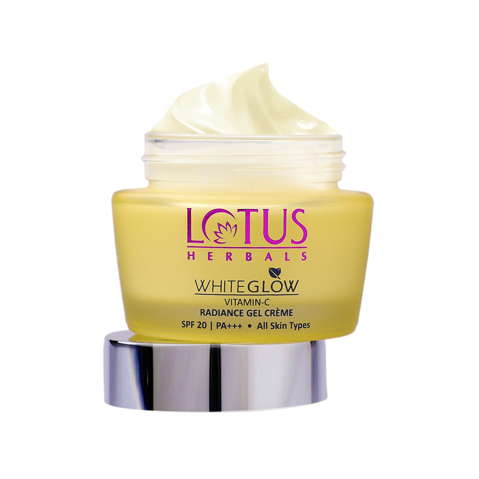 Lotus Herbals Whiteglow Vitamin C Radiance Gel Face Cream SPF 20, Reduces Dark Spots & Paraben-Free