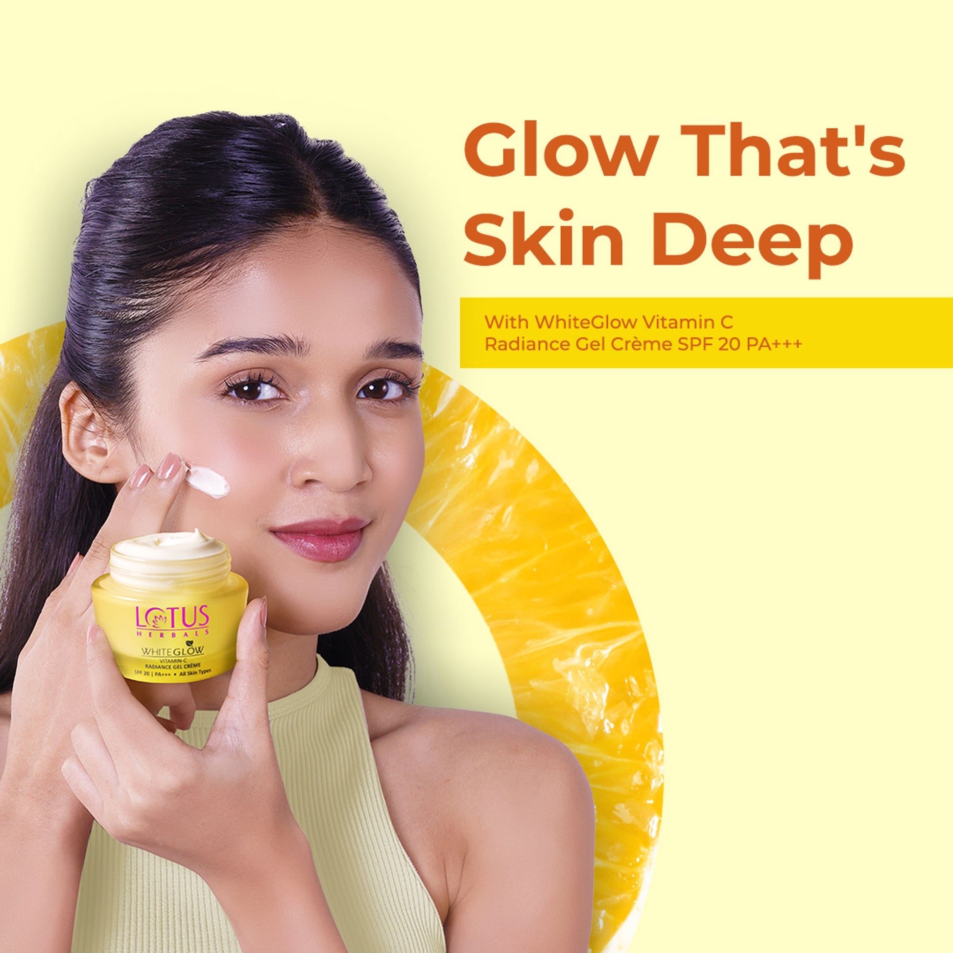 Lotus Herbals Whiteglow Vitamin C Radiance Gel Face Cream SPF 20, Reduces Dark Spots & Paraben-Free