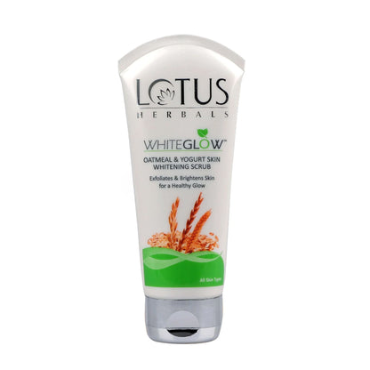 Lotus Herbals WhiteGlow Skin Brightening Oatmeal & Yogurt Face Scrub | All Skin Types