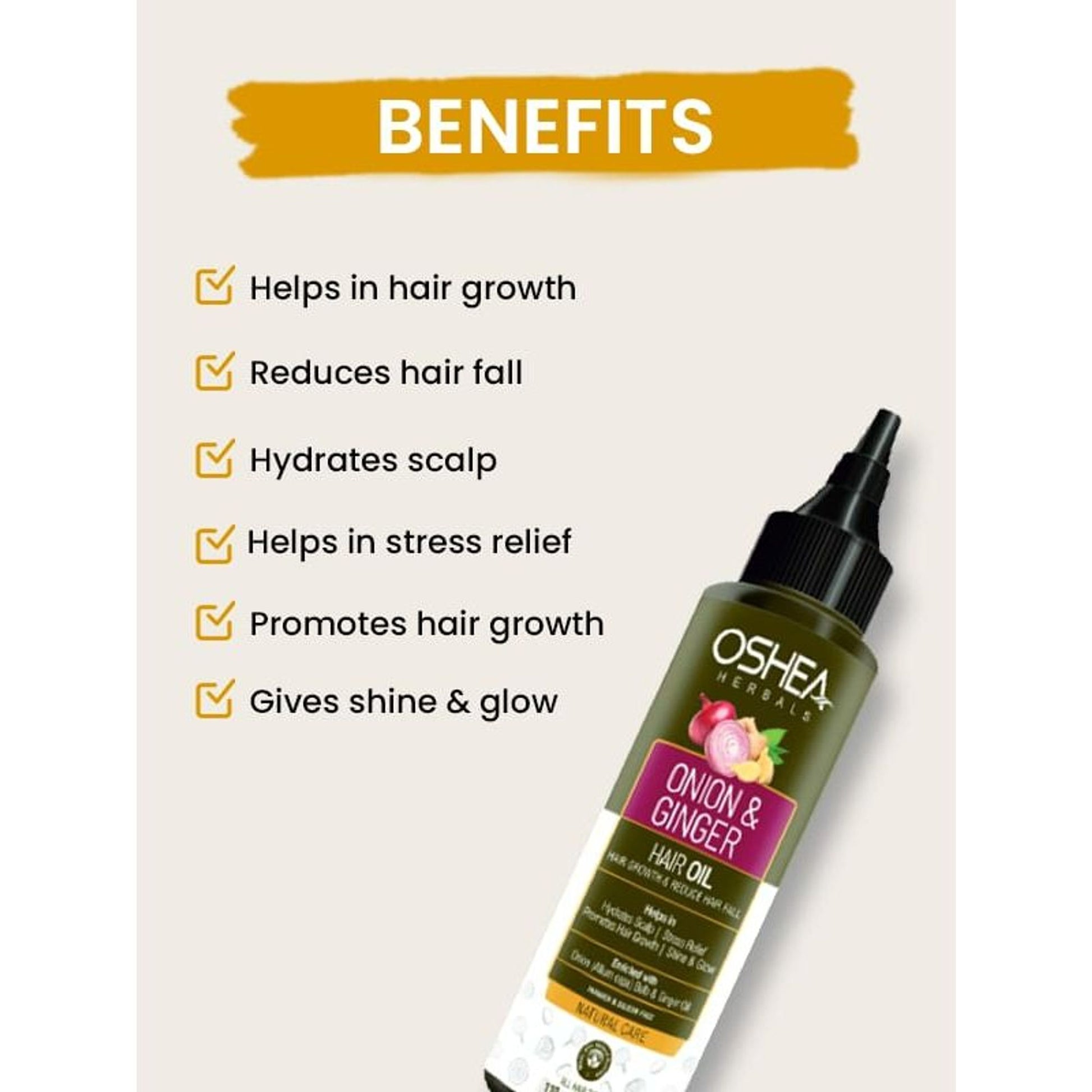 Oshea Herbals Natural Hair Growth Oil Prevents Hair Fall & Promotes Hair Growth