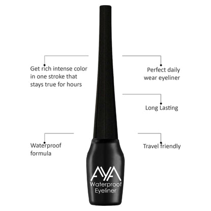 AYA Waterproof Eyeliner - Black, Blue, Green (Set of 3)