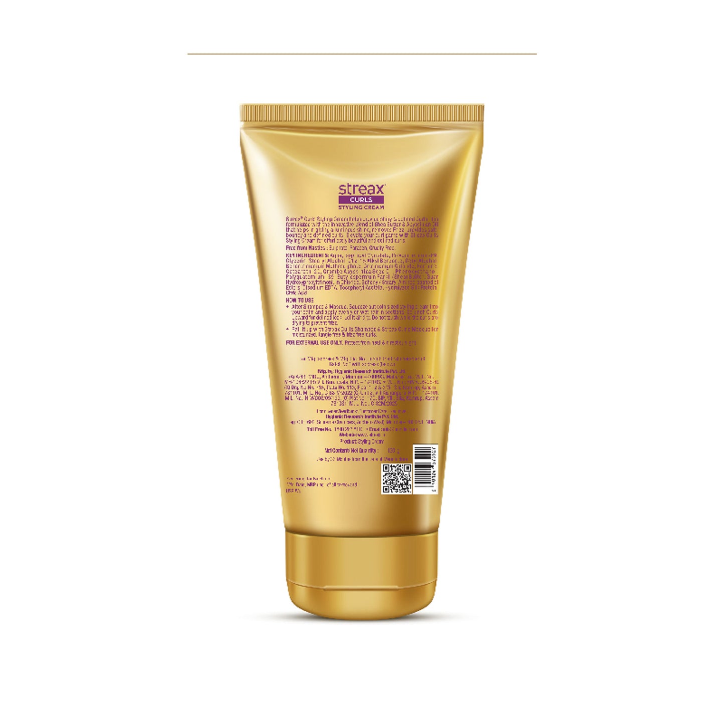 Streax Curls Styling Cream Sulphate And Paraben Free