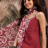 Dhiyona SN Women's Ethnic Motifs Print Strappy Pure Cotton Kurta with Sharara & Dupatta