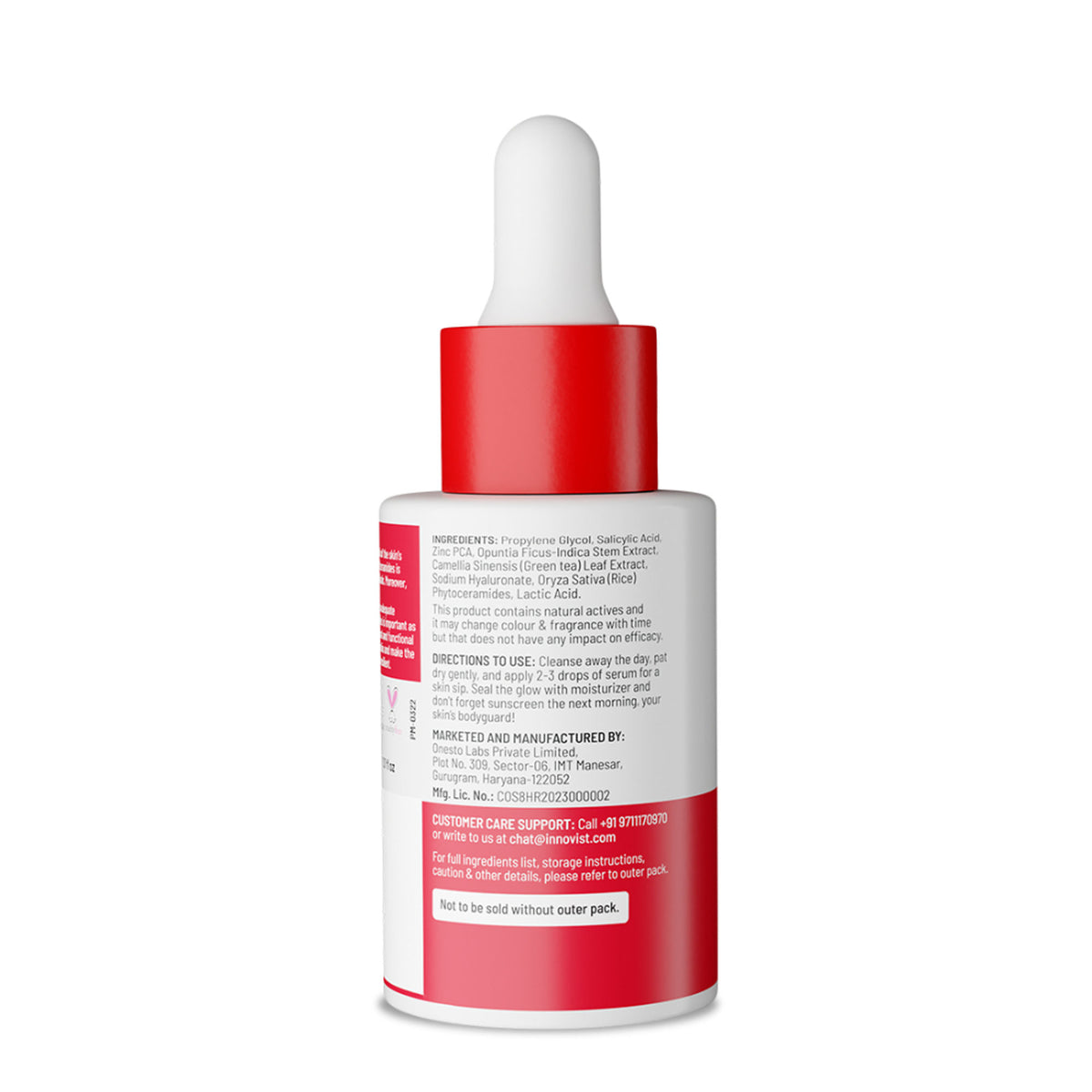 Chemist at Play 2% Salicylic Acid face serum for active acne and excess oil control, with dropper applicator and clear bottle.