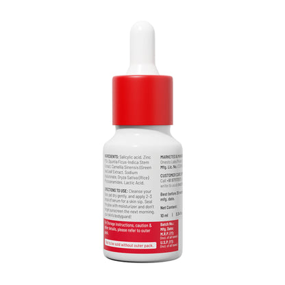 Chemist at Play 2% Salicylic Acid face serum bottle with dropper, designed for treating active acne and controlling excess oil.