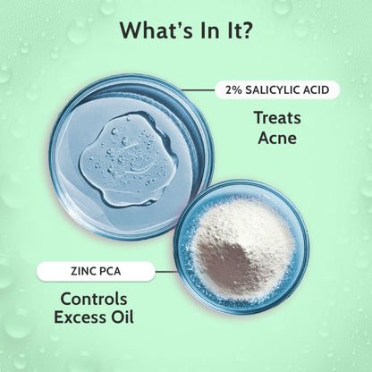 Chemist at Play 2% Salicylic Acid Face Serum for acne and oil control, featuring a dropper applicator and clear bottle.