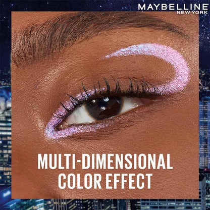 Maybelline Tattoo Gel Eyeliner - Striking Navy Blue, Metallic/Matte, Water & Smudge-proof, Last 36H - Stardust Chrome