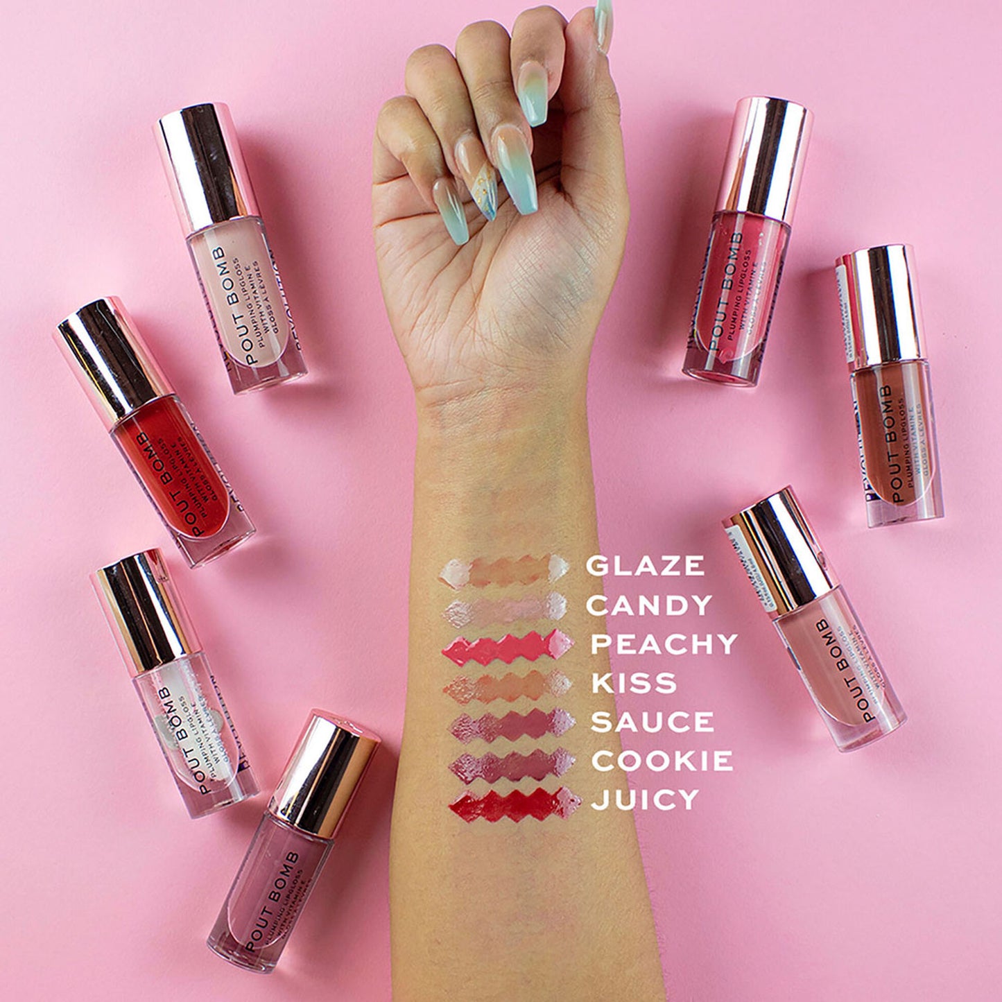 Makeup Revolution Pout Bomb Plumping Gloss - Kiss