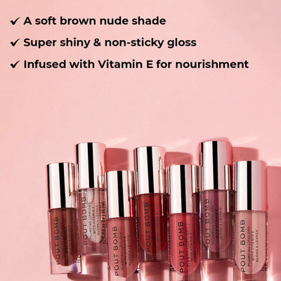 Makeup Revolution Pout Bomb Plumping Gloss - Doll