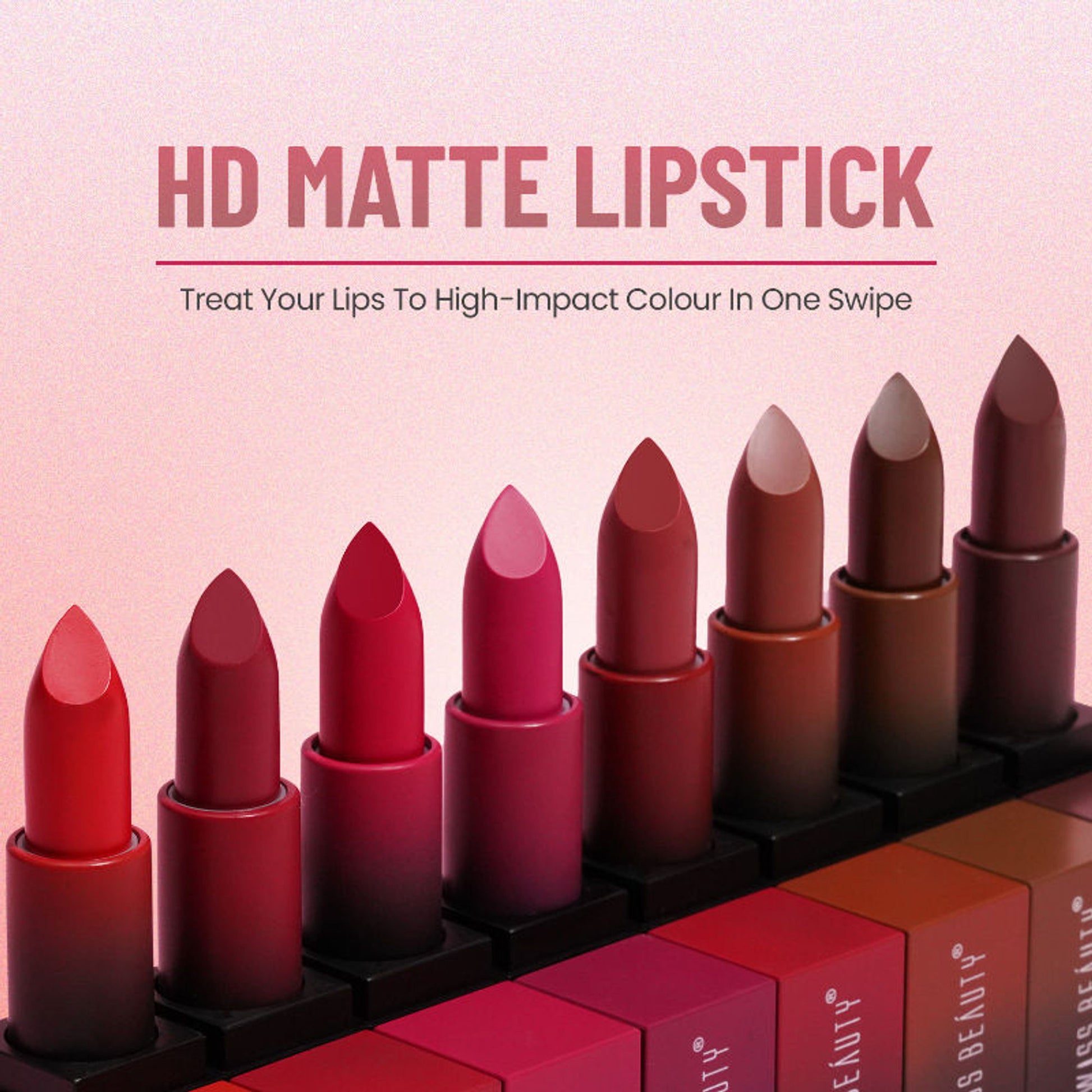 Swiss Beauty HD Matte Lipstick , High Coverage , Lightweight - 17 Fresh Red