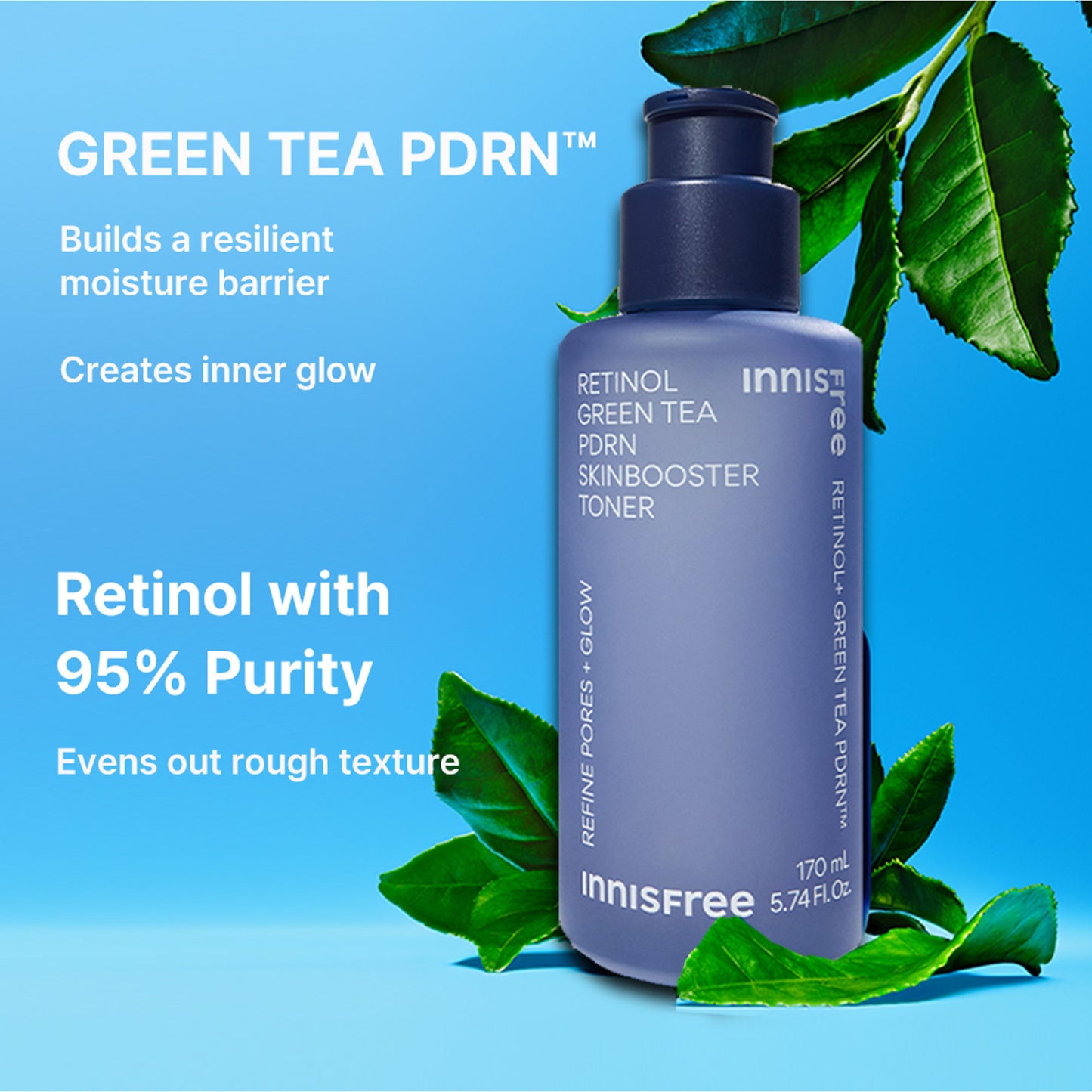 Innisfree Retinol Green Tea Pdrn Skinbooster Toner