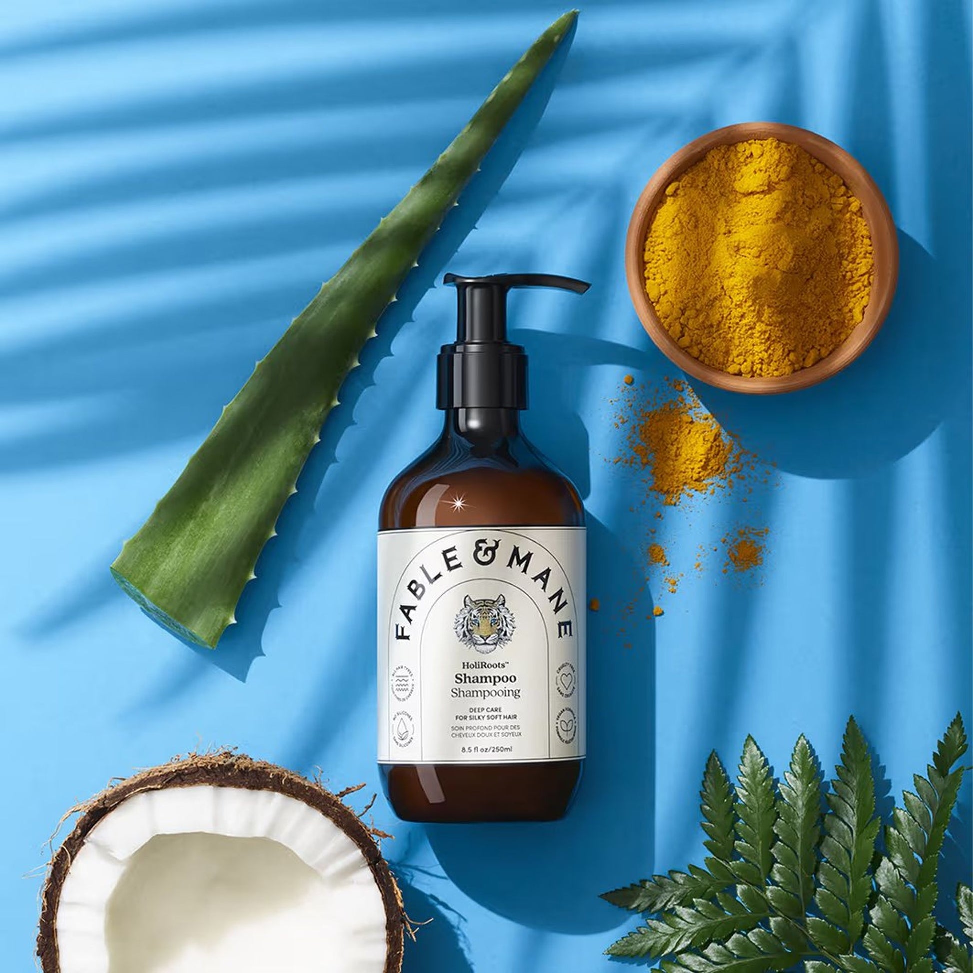 Fable & Mane HoliRoots Hydrating Shampoo With Coconut Oil & Aloe Vera