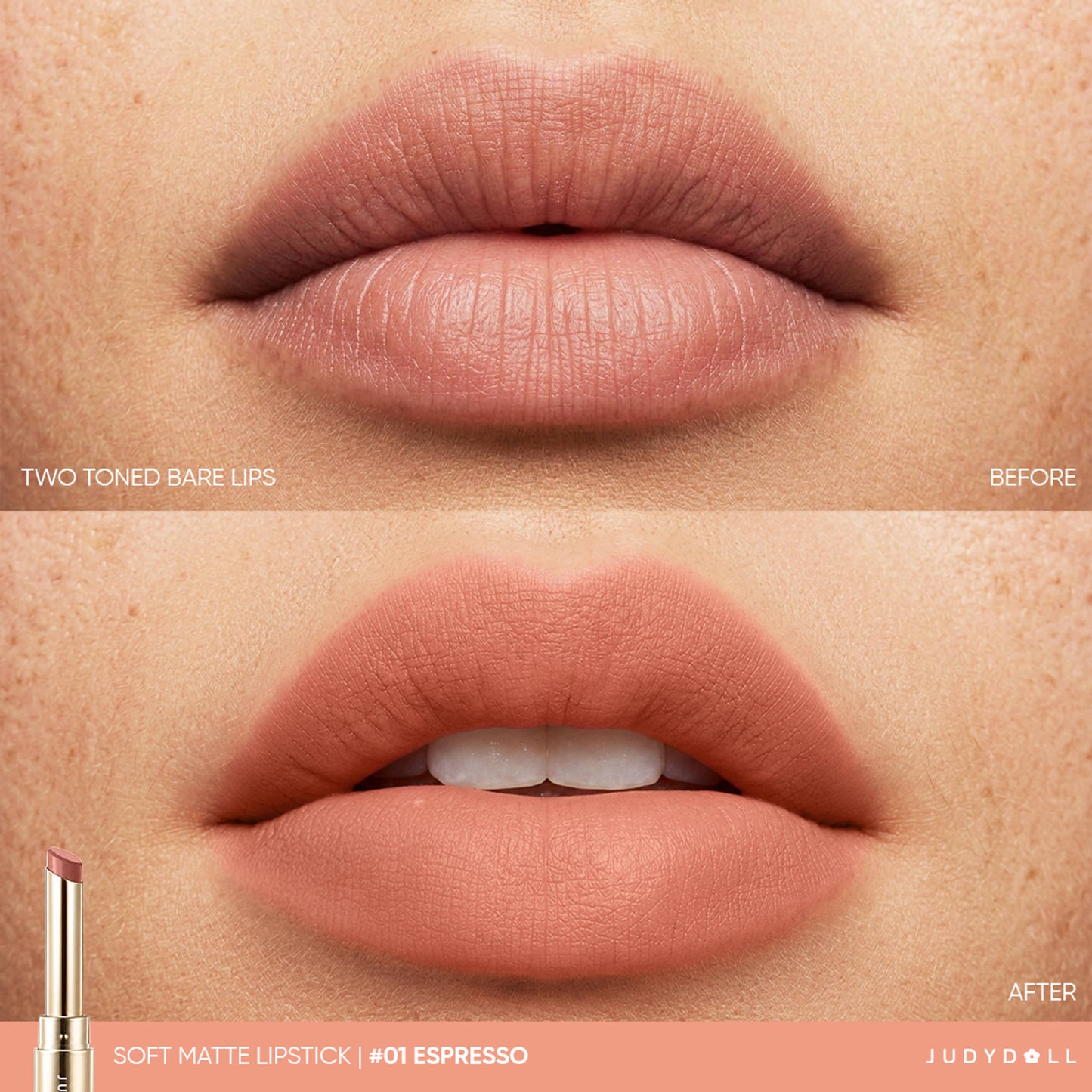 JUDYDOLL Soft Matte Lipstick - 01 Espresso