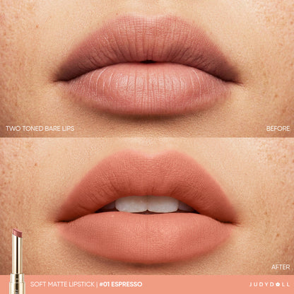 JUDYDOLL Soft Matte Lipstick - 01 Espresso