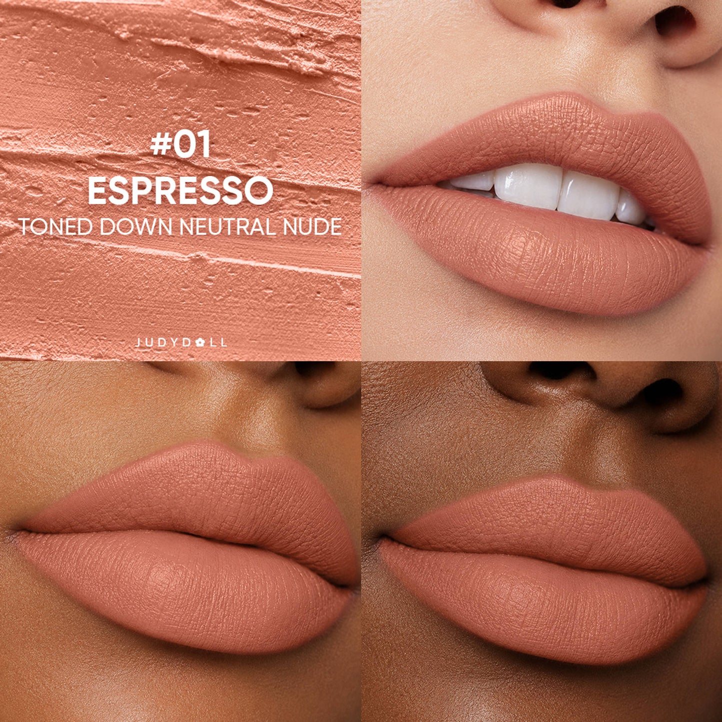 JUDYDOLL Soft Matte Lipstick - 01 Espresso