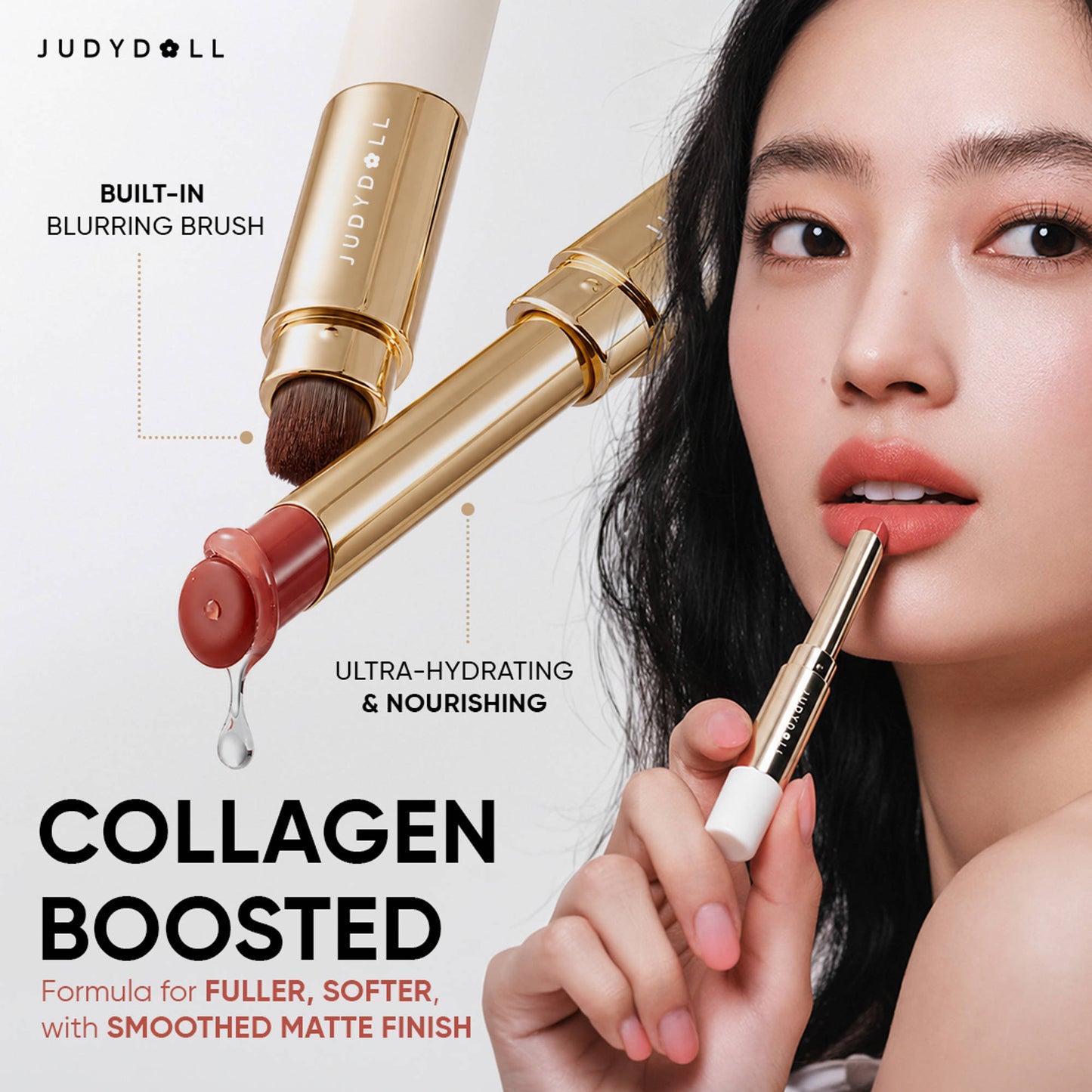 JUDYDOLL Soft Matte Lipstick - 02 Rose Bath