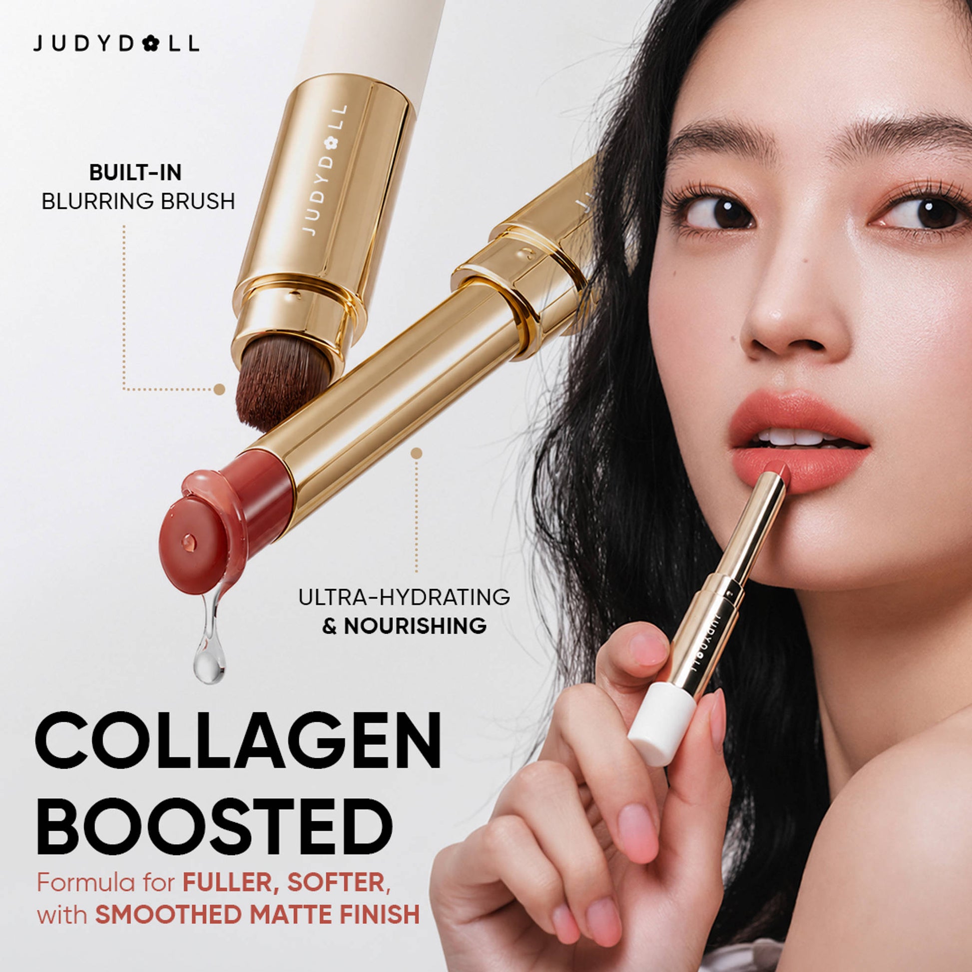 JUDYDOLL Soft Matte Lipstick - 02 Rose Bath