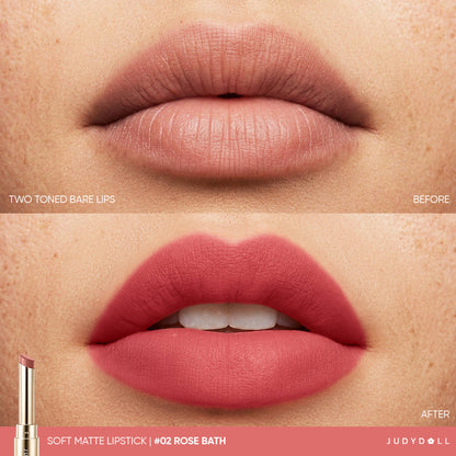 JUDYDOLL Soft Matte Lipstick - 02 Rose Bath
