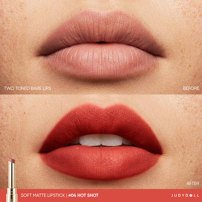 JUDYDOLL Soft Matte Lipstick - 04 Hot Shot