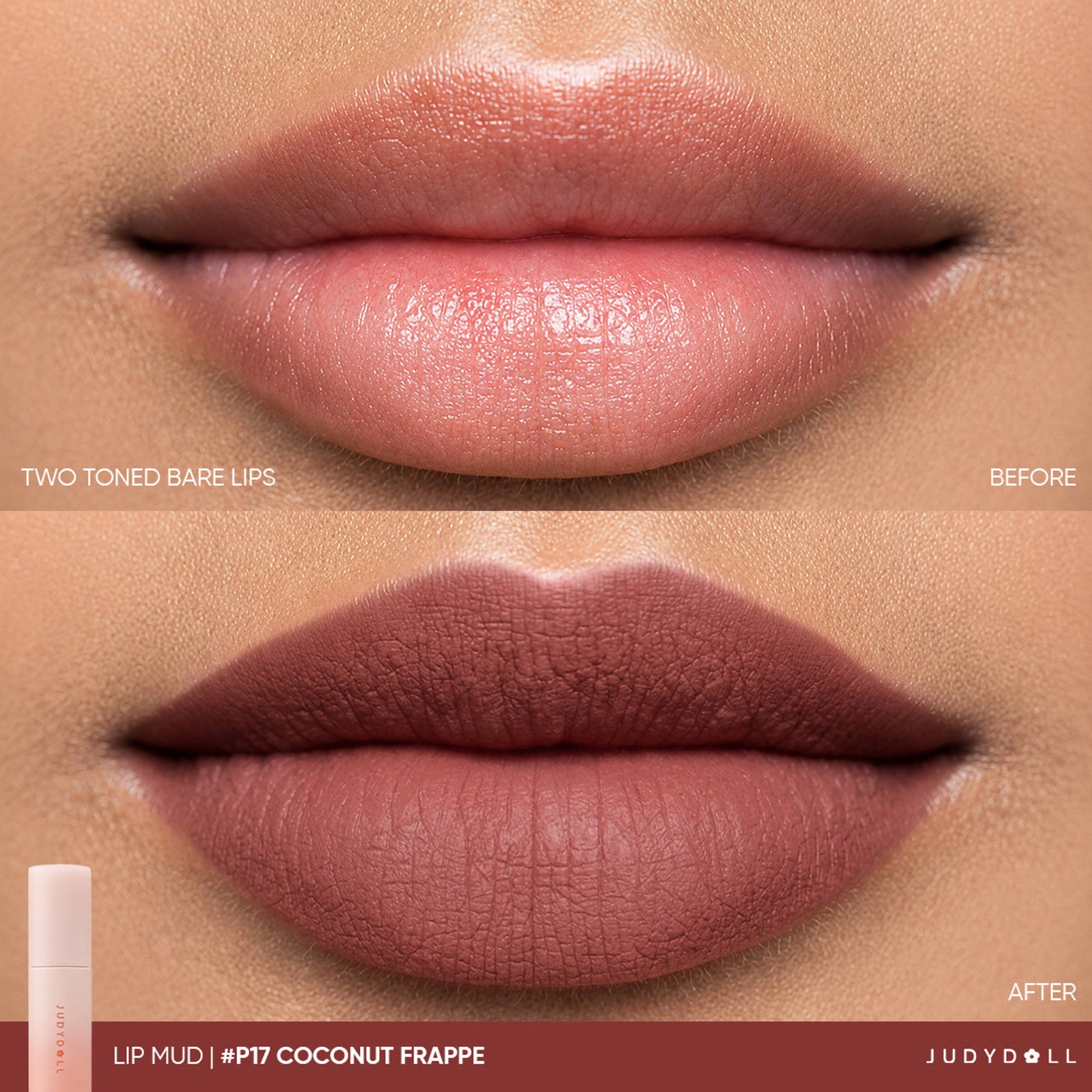 Judydoll Lip Mud - P17 Coconut Frappe