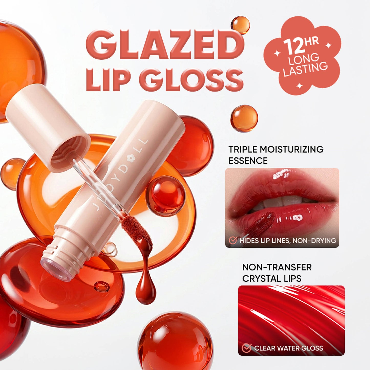 JUDYDOLL Glazed Lip Gloss - G05 Sweet Maple Sugar