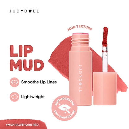 Judydoll Lip Mud - M49 Hawthorn Red