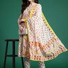 Dhiyona IE Floral Printed Pure Cotton Kurta with Palazzos & Dupatta